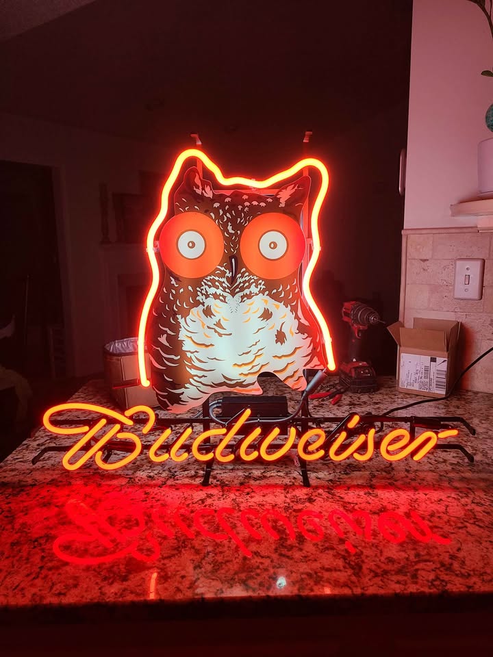 Budweiser Hooters Neon Sign 24"