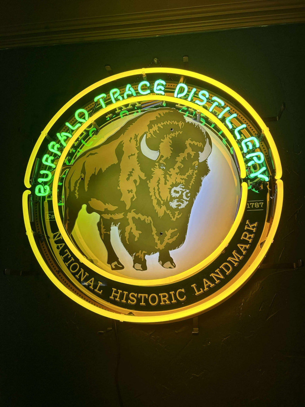 Buffalo Trace Logo Neon Sign 24"