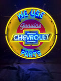 Chevrolet We Use Genuine Parts Neon 24"