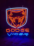 Dodge Viper Logo Neon 24"
