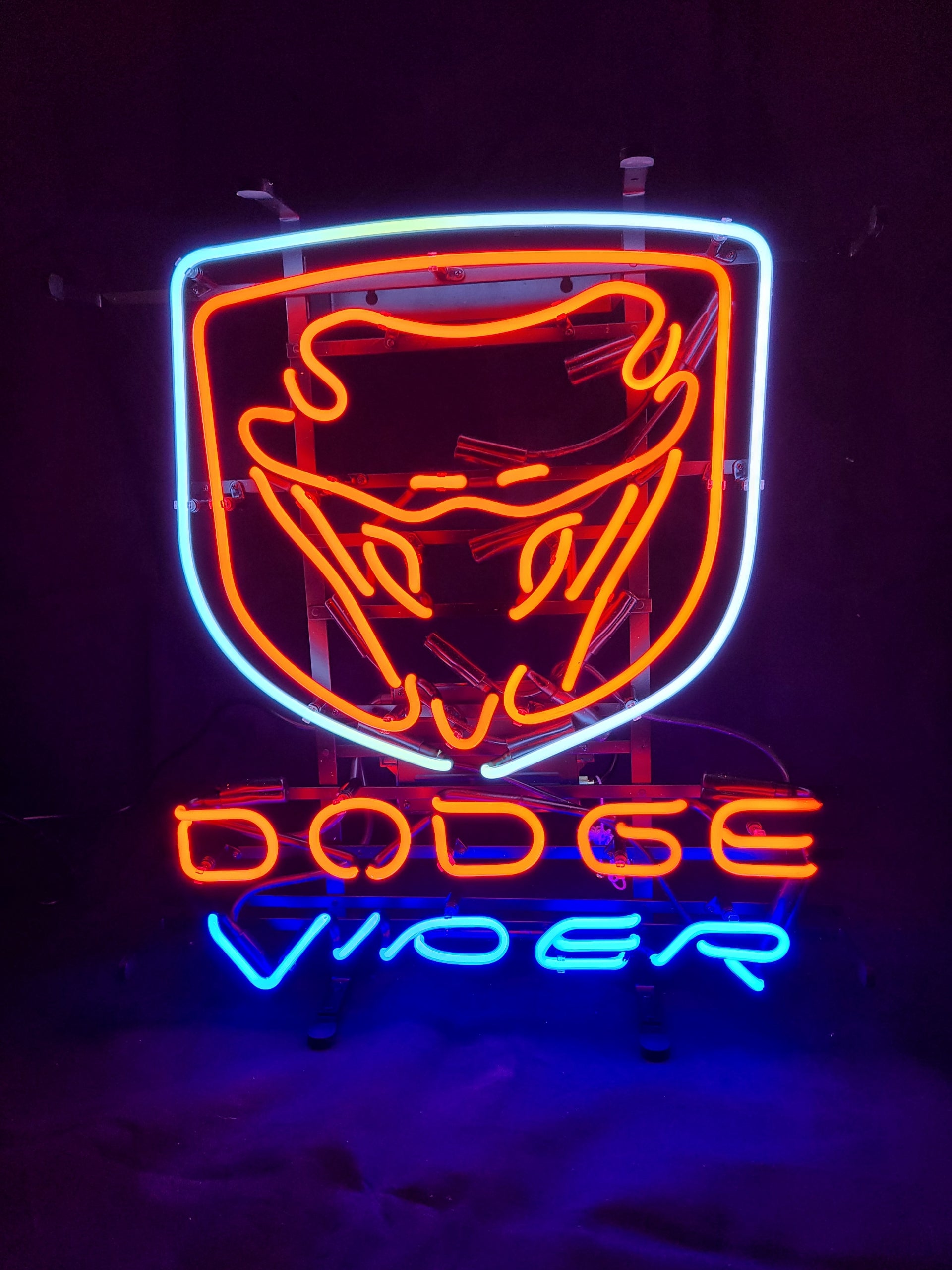 Dodge Viper Logo Neon 24"