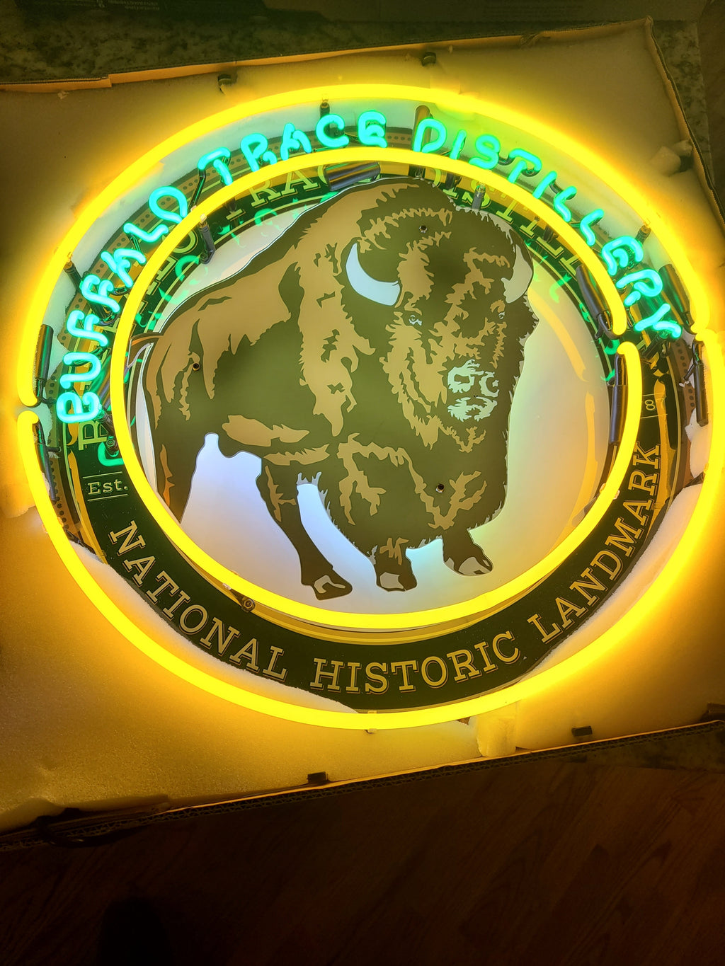 Buffalo Trace Logo Neon Sign 24"