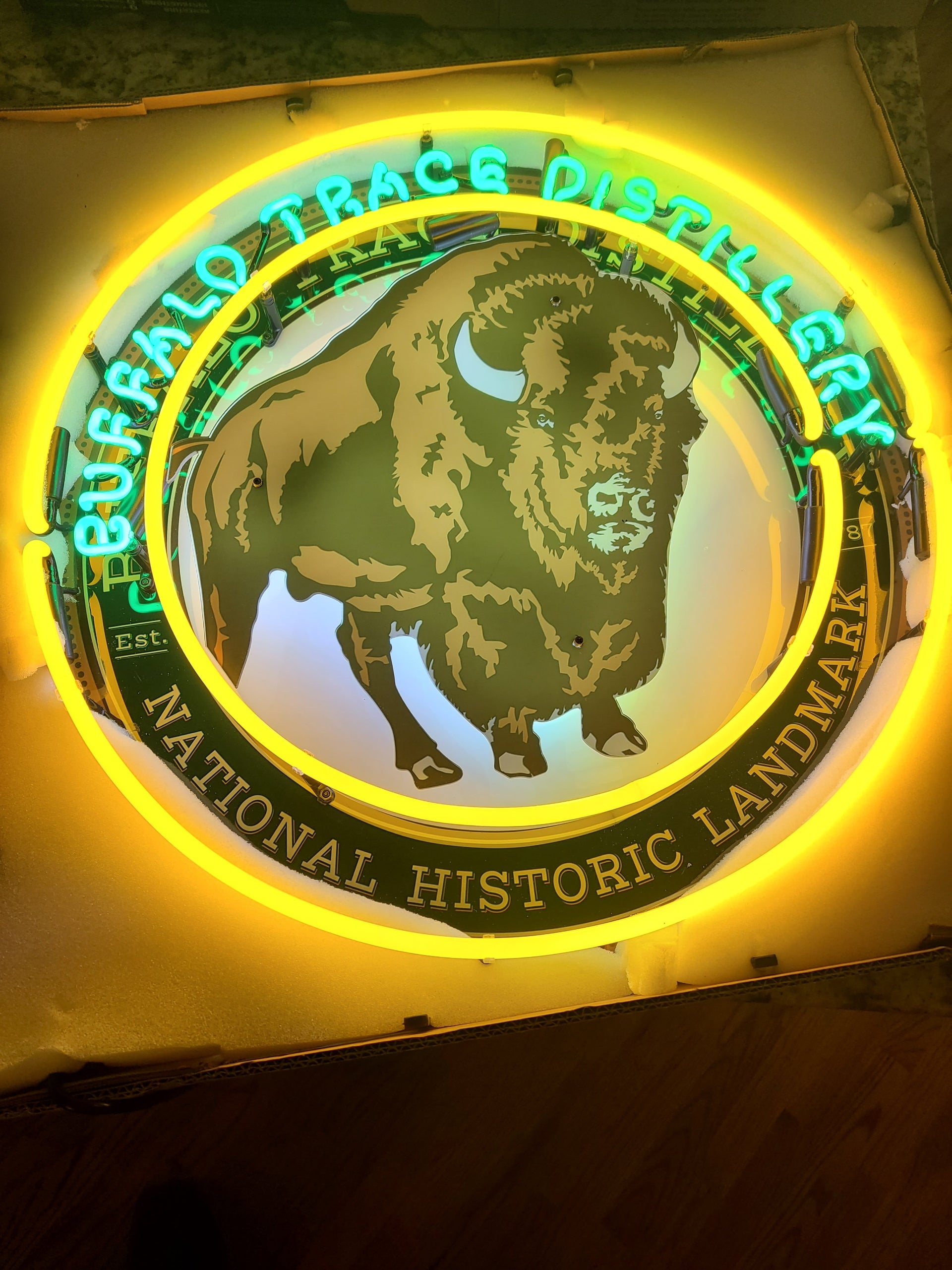 Buffalo Trace Logo Neon Sign 24"