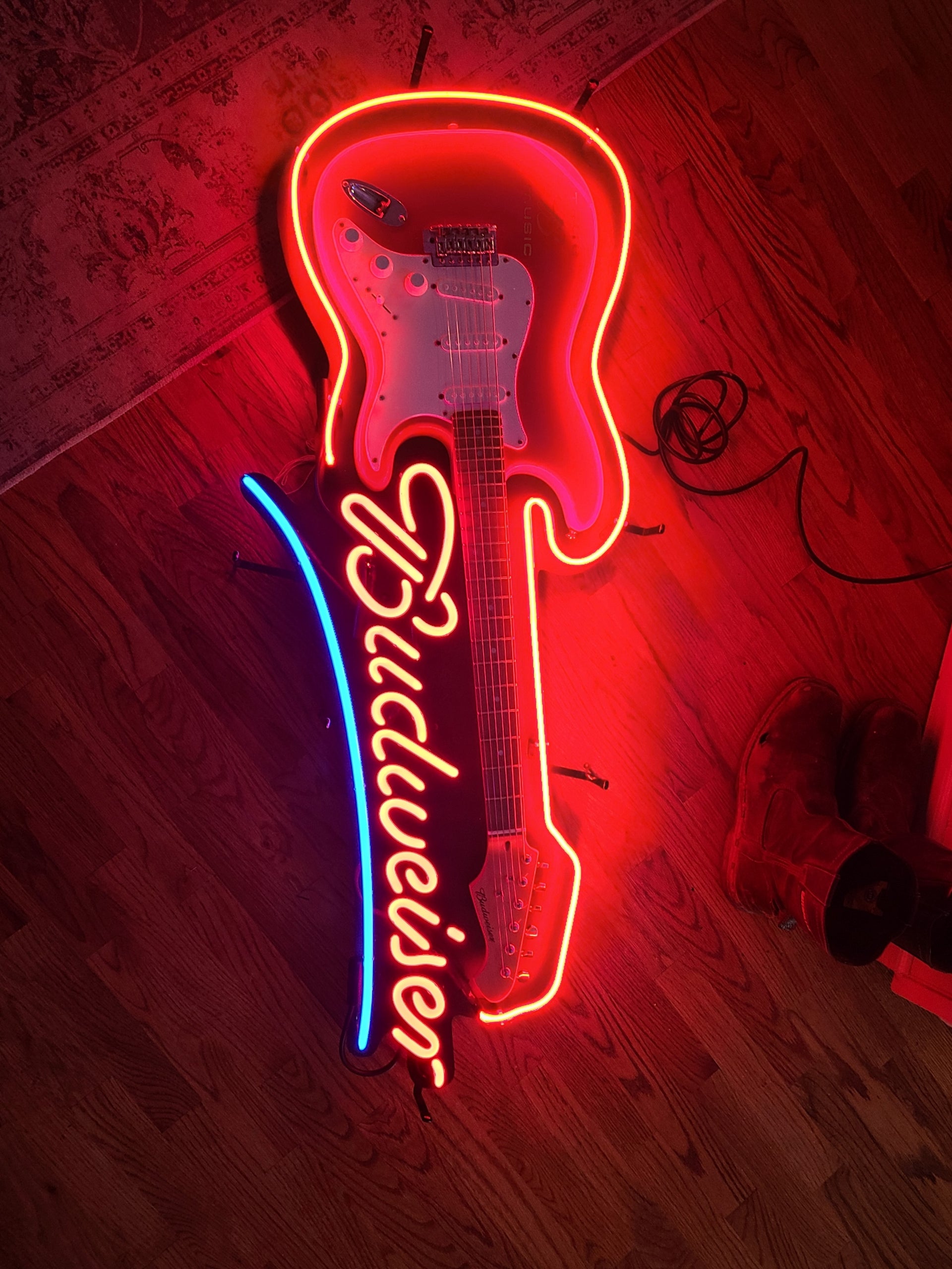 Budweiser Guitar – Neon Moon Restorations