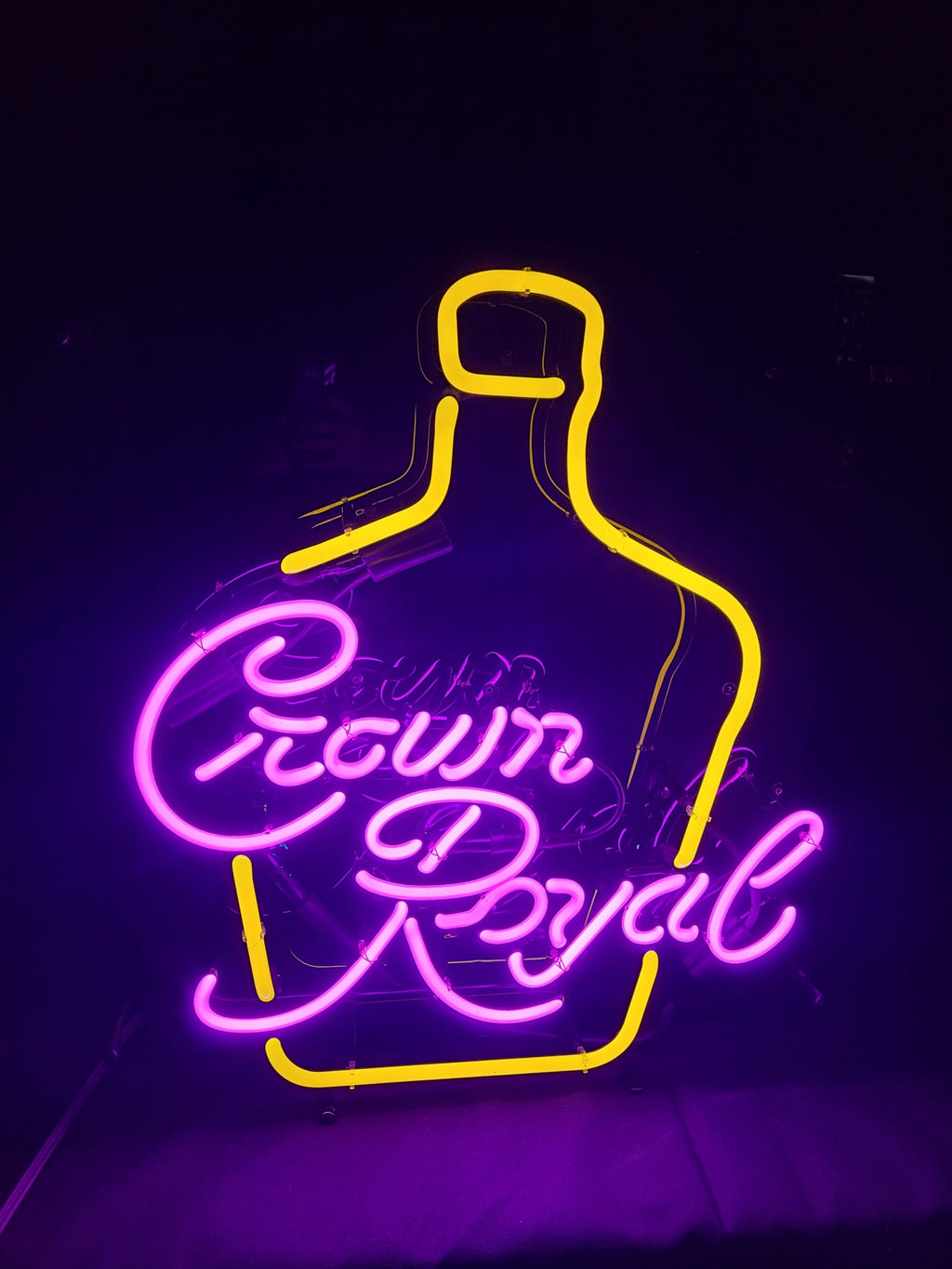 Crown Royal Bottle w/ Back Plate