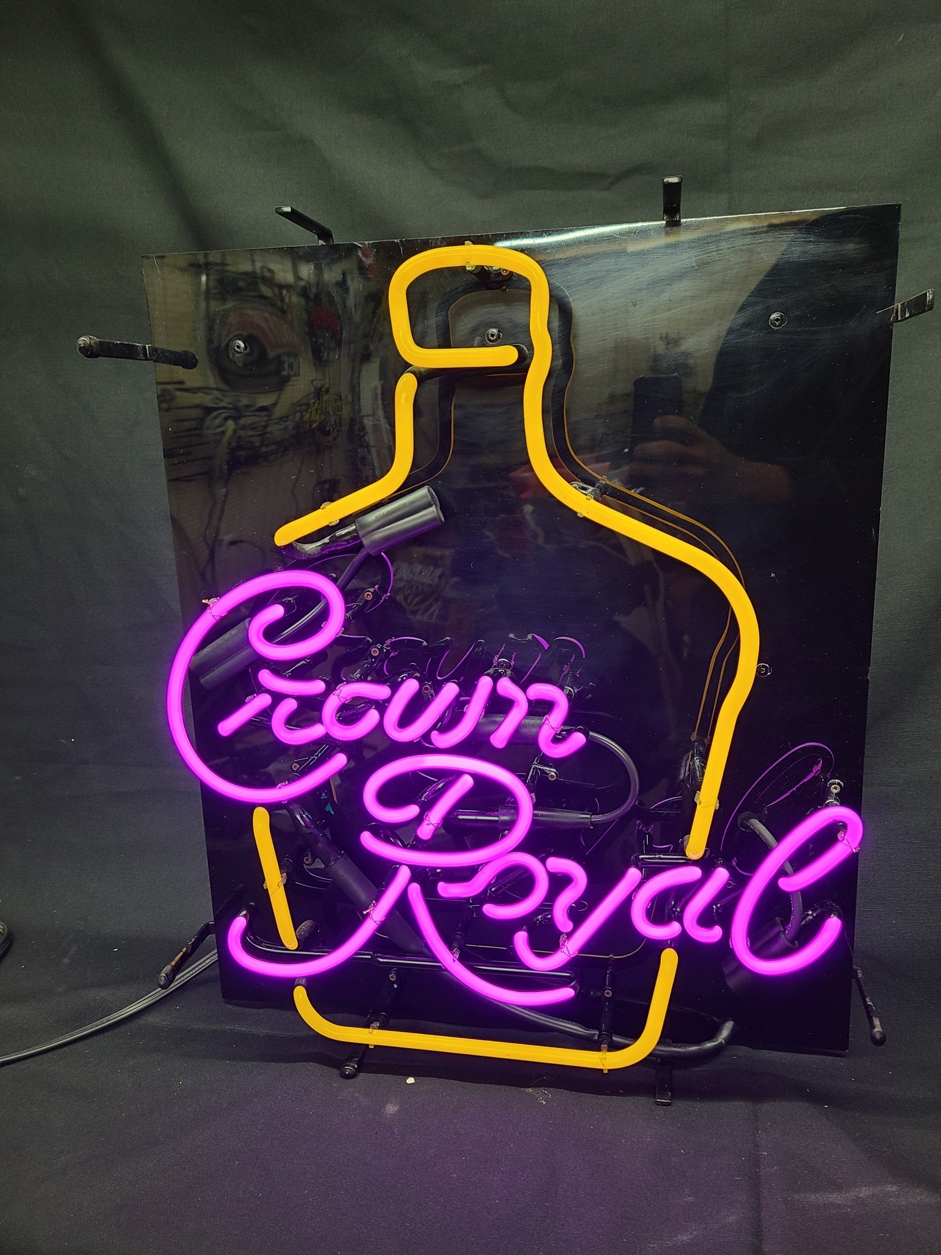 Crown Royal Bottle w/ Back Plate